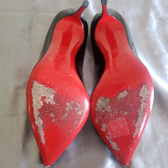 Christian Louboutin Pigalle Follies Black Patent Leather 100MM - Picture 9 of 16